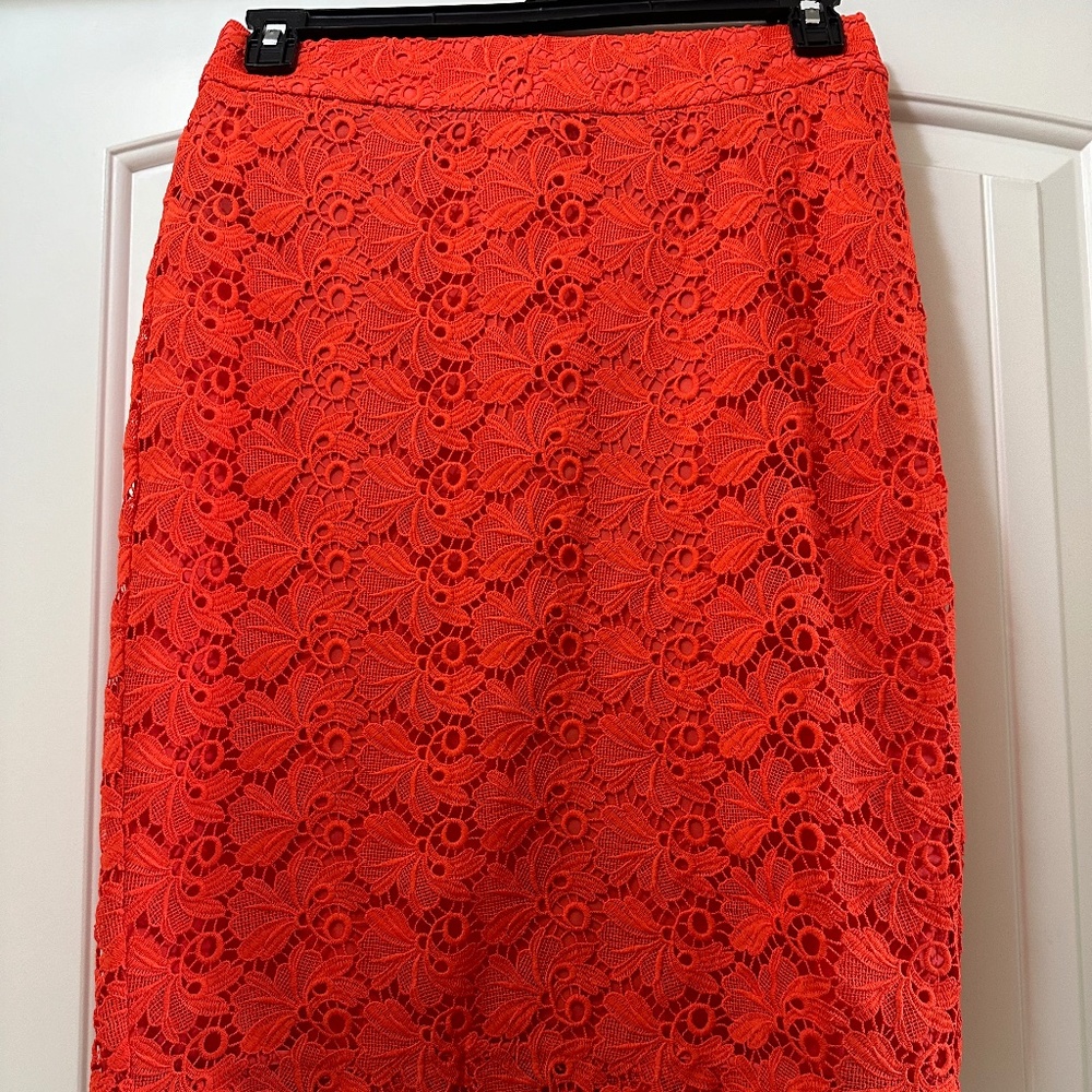 Ann Taylor Red Skirt